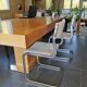 4 renovated vintage sled chairs