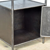 Set iron nightstand, 1920's