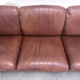 Cognac leather De Sede DS31 sofa, 1970s