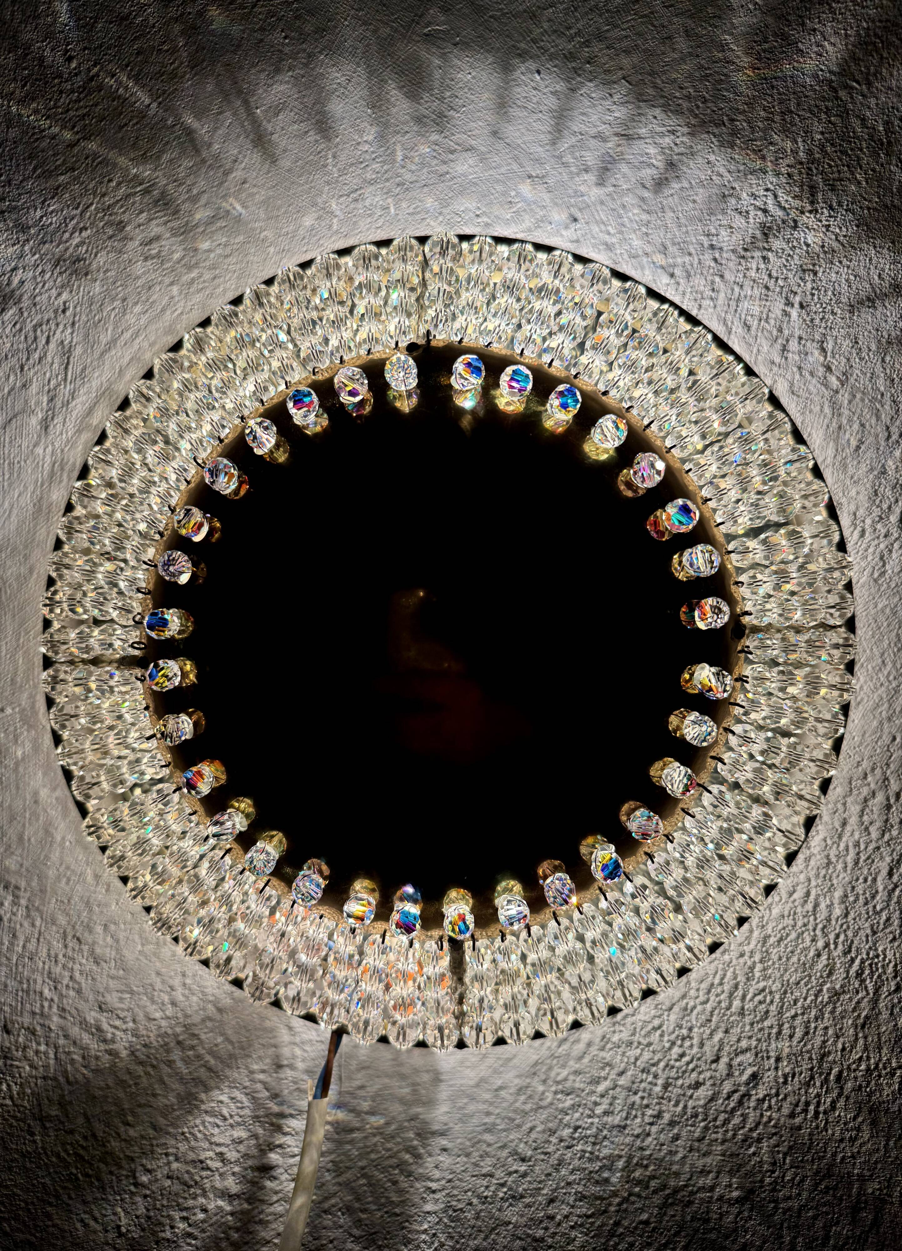Crystal Glass Wall Lamp or Flush Light
