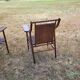 2 vintage rattan armchairs