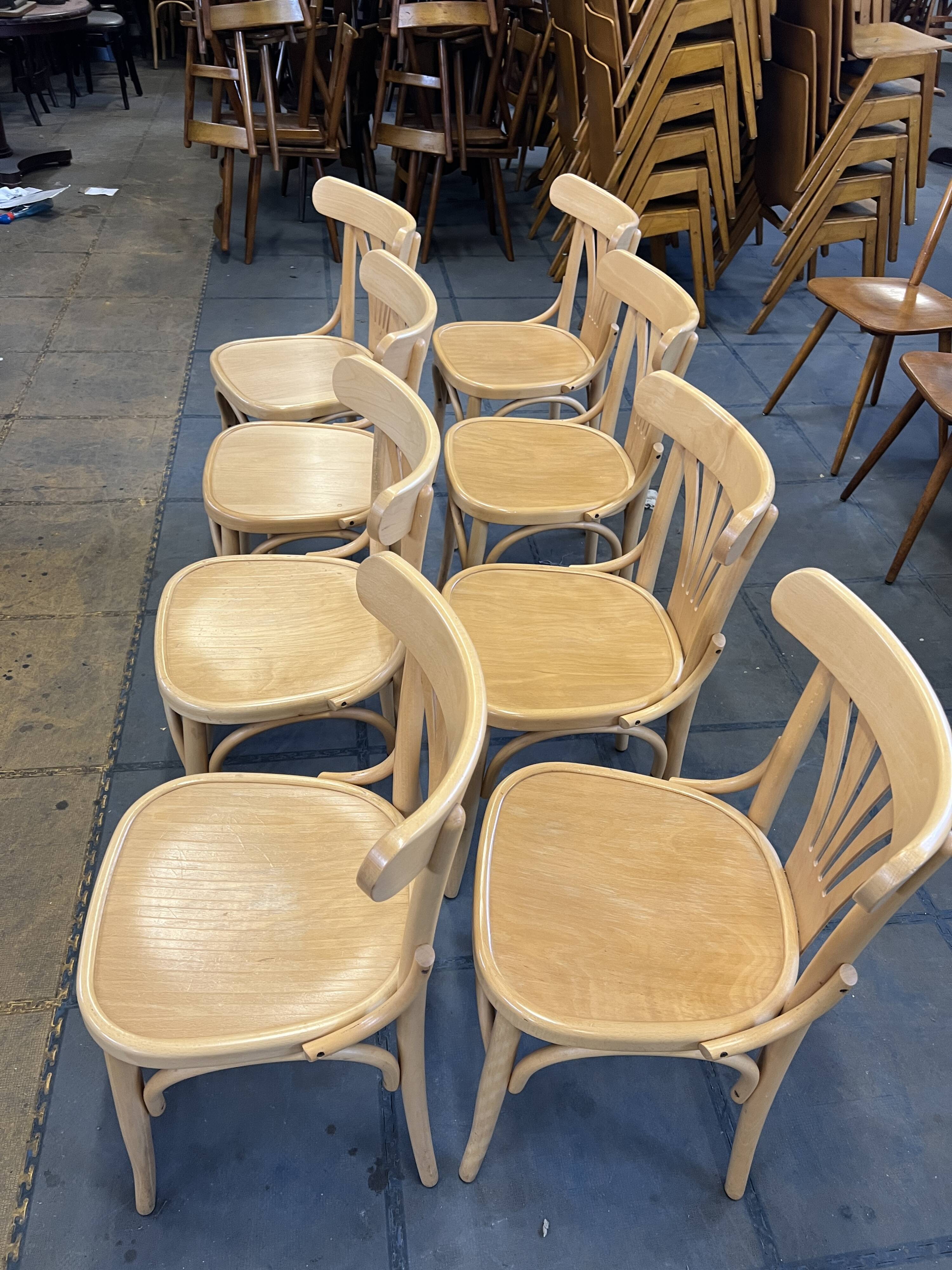 Set of 8 bistro chairs