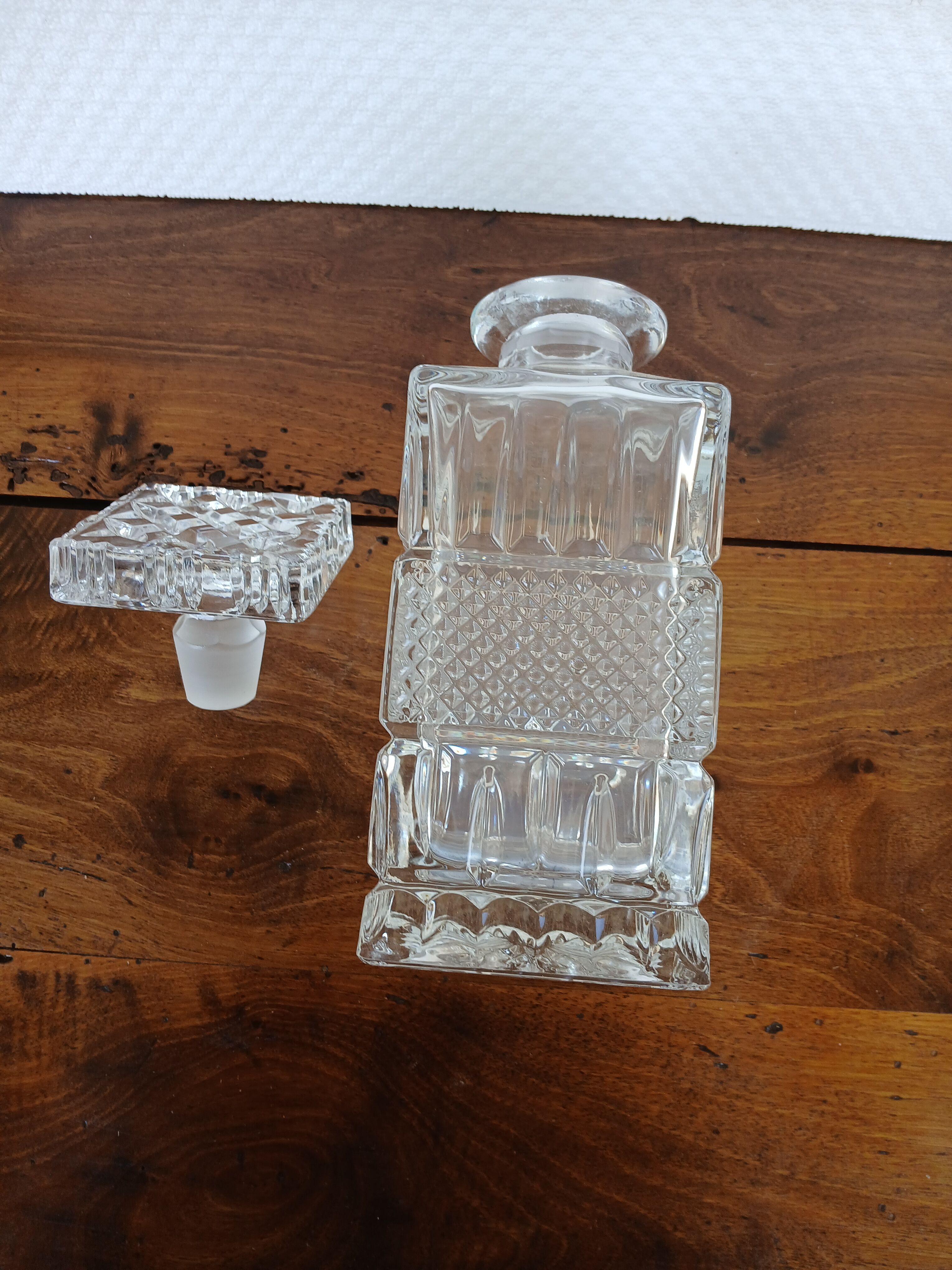Luxurious vintage carafe in Bohemian crystal