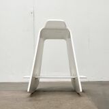 Minimalist Danish rocking stool by Michael C. Poulsen