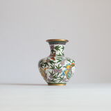 Cloisonné enamel butterfly vase, China 1950s