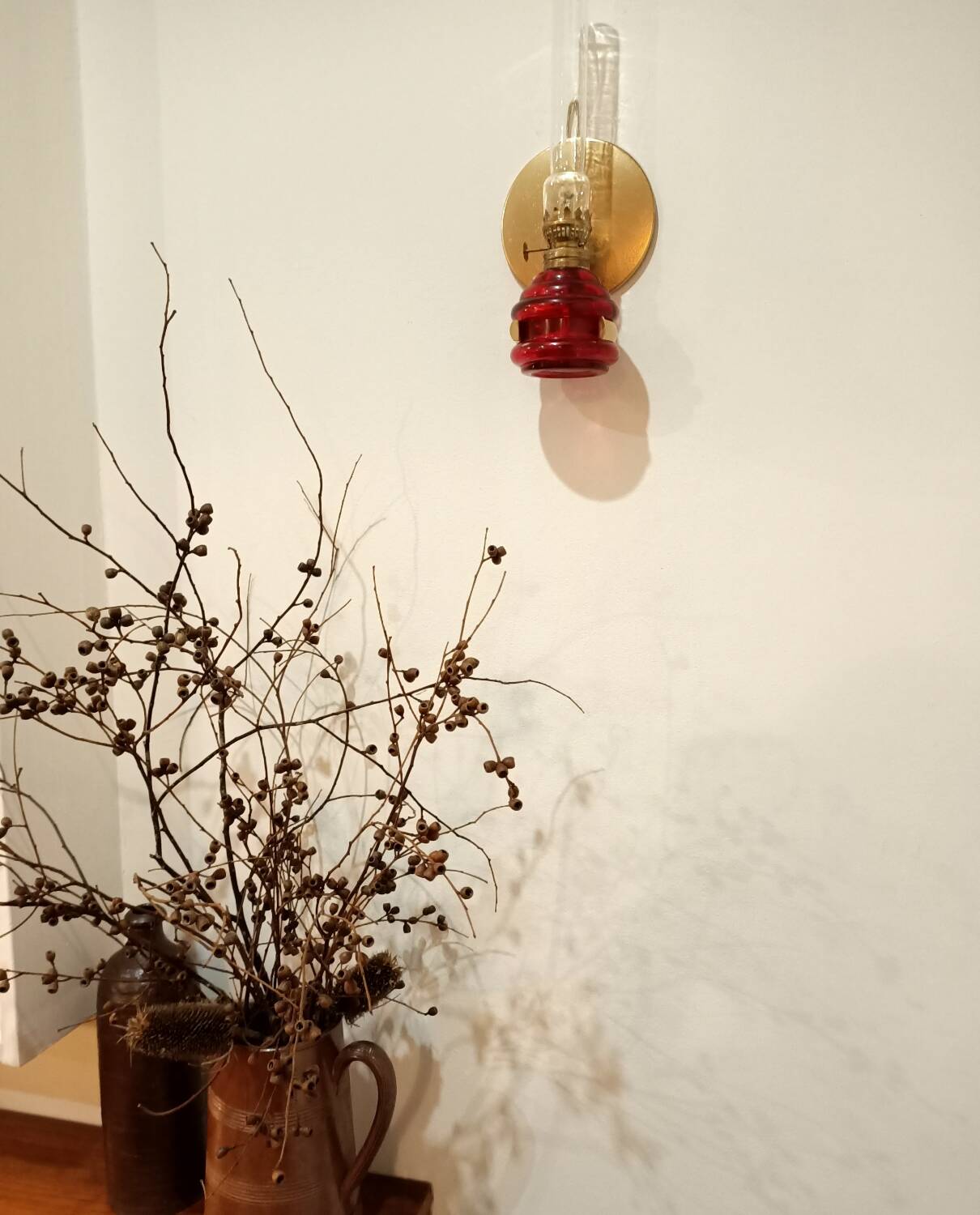 Lampe à pétrole murale