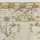Tapis Vintage Turc Crème, Médaillon Floral, Style Shabby Chic, 150x250Cm
