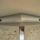 Vintage ceiling lamp with plastic sheets in chomed profiles 46x46 cm