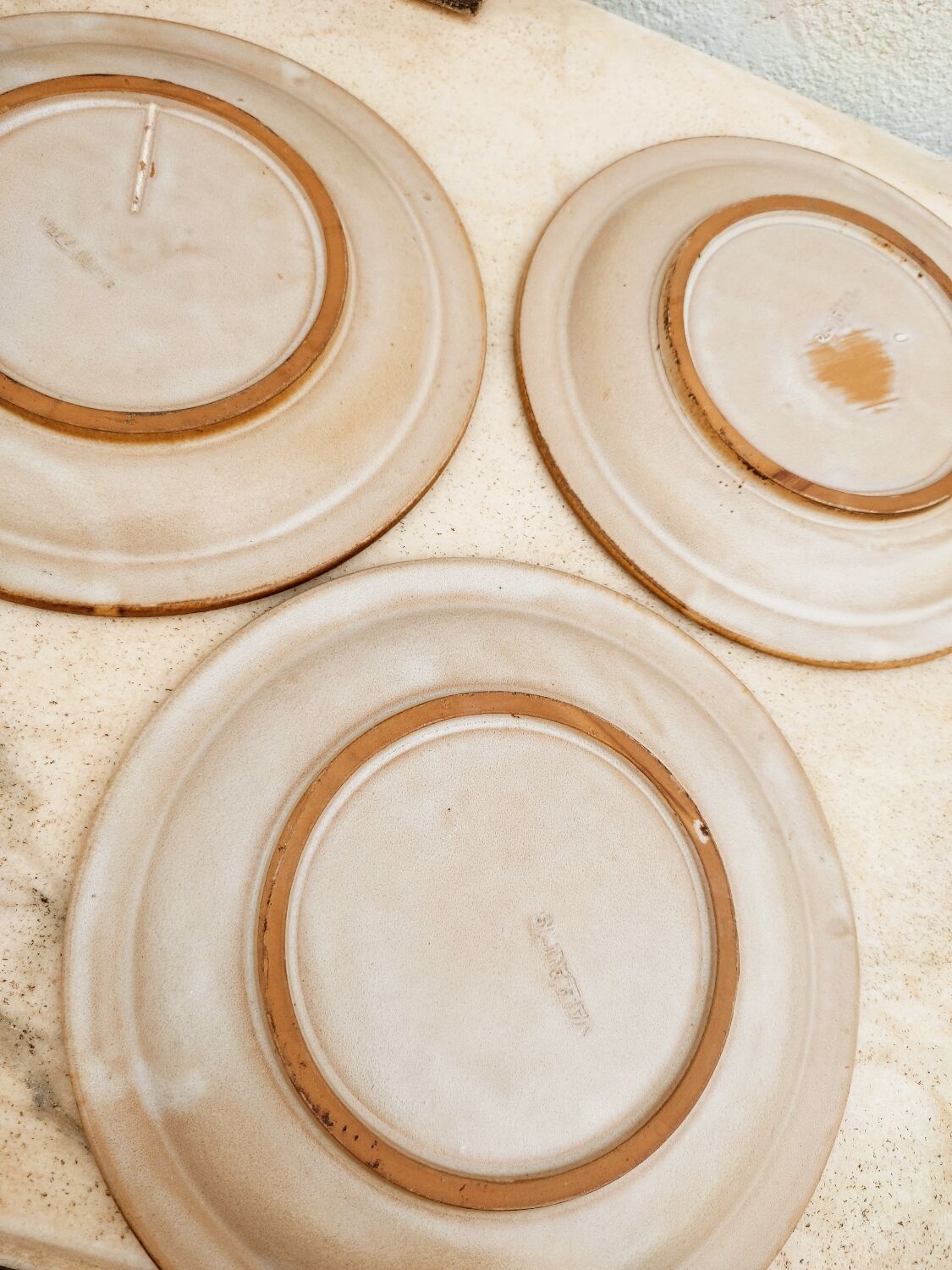 3 Vallauris ceramic plates