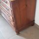 1900 chest of drawers with canted sides, walnut and period walnut veneer, restored