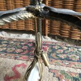 Footlight with opaque crystal globes.