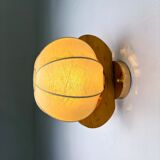 "Cocoon" wall light in resin and pine, Italy, circa 1970s