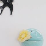 Bénitier en faïence de Desvres, 1980