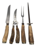 Service set cutlery, ironwood and stainless steel, Solingen