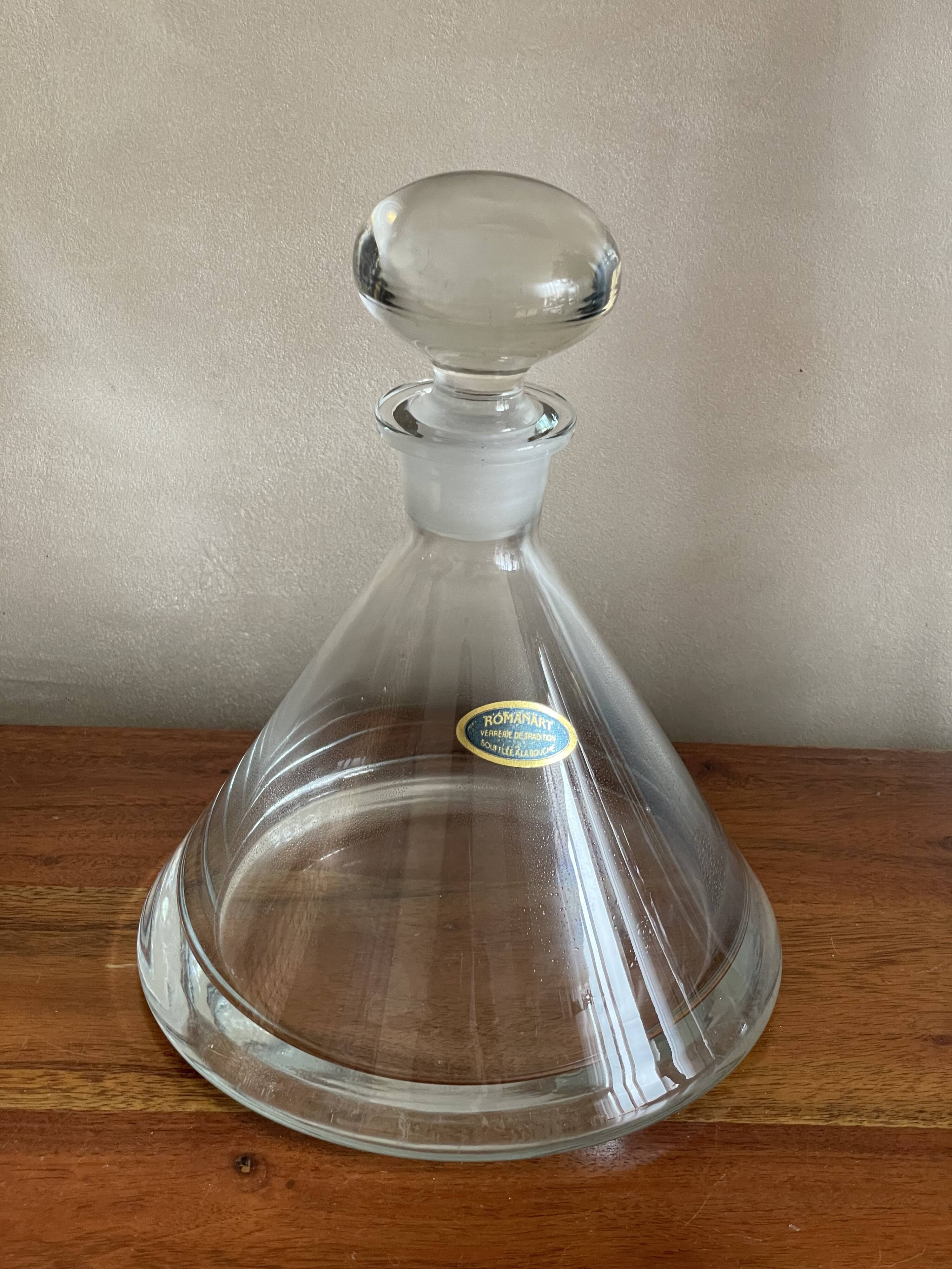 Blown glass decanter