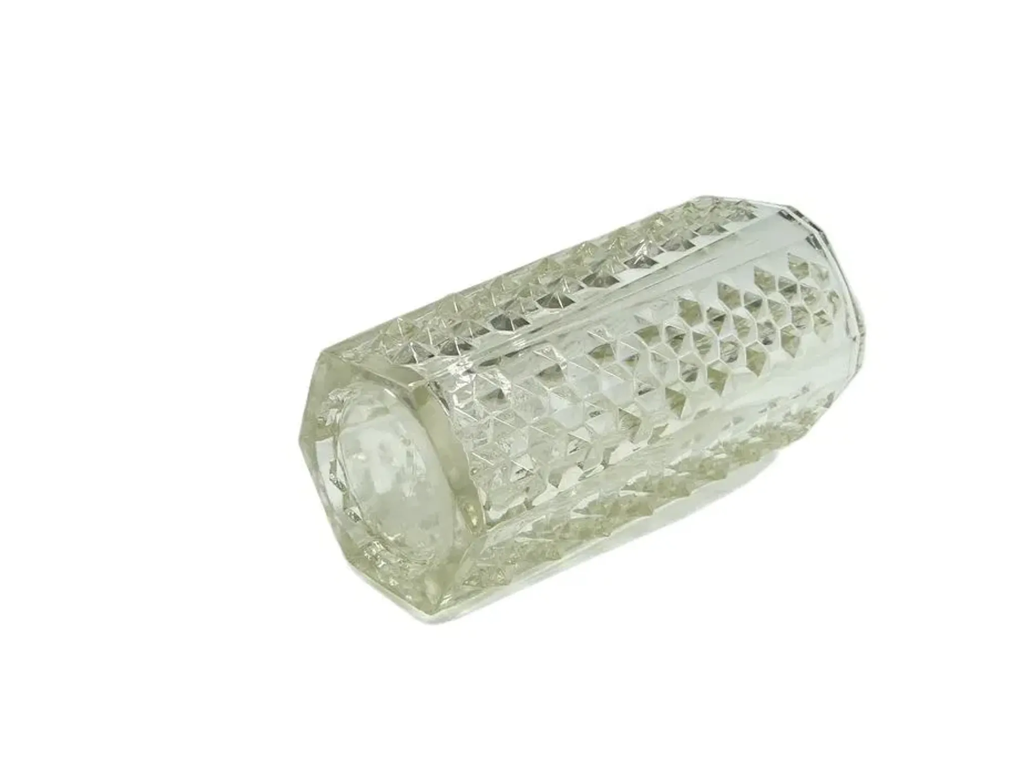 ACH Spike Vase, transparent glass, Ząbkowice, Poland, 1970s