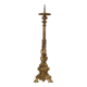 Large 18th century bronze and copper church candle holder, France