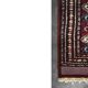 Handwoven red Boukhara oriental rug, 1960s