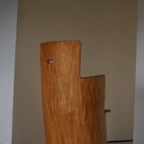 Brutalist Sculptural Trunk Armchair from the Mid-Century in Solid Pine, Swedish, 1960