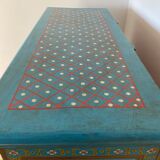 Painted cabinet with floral decoration