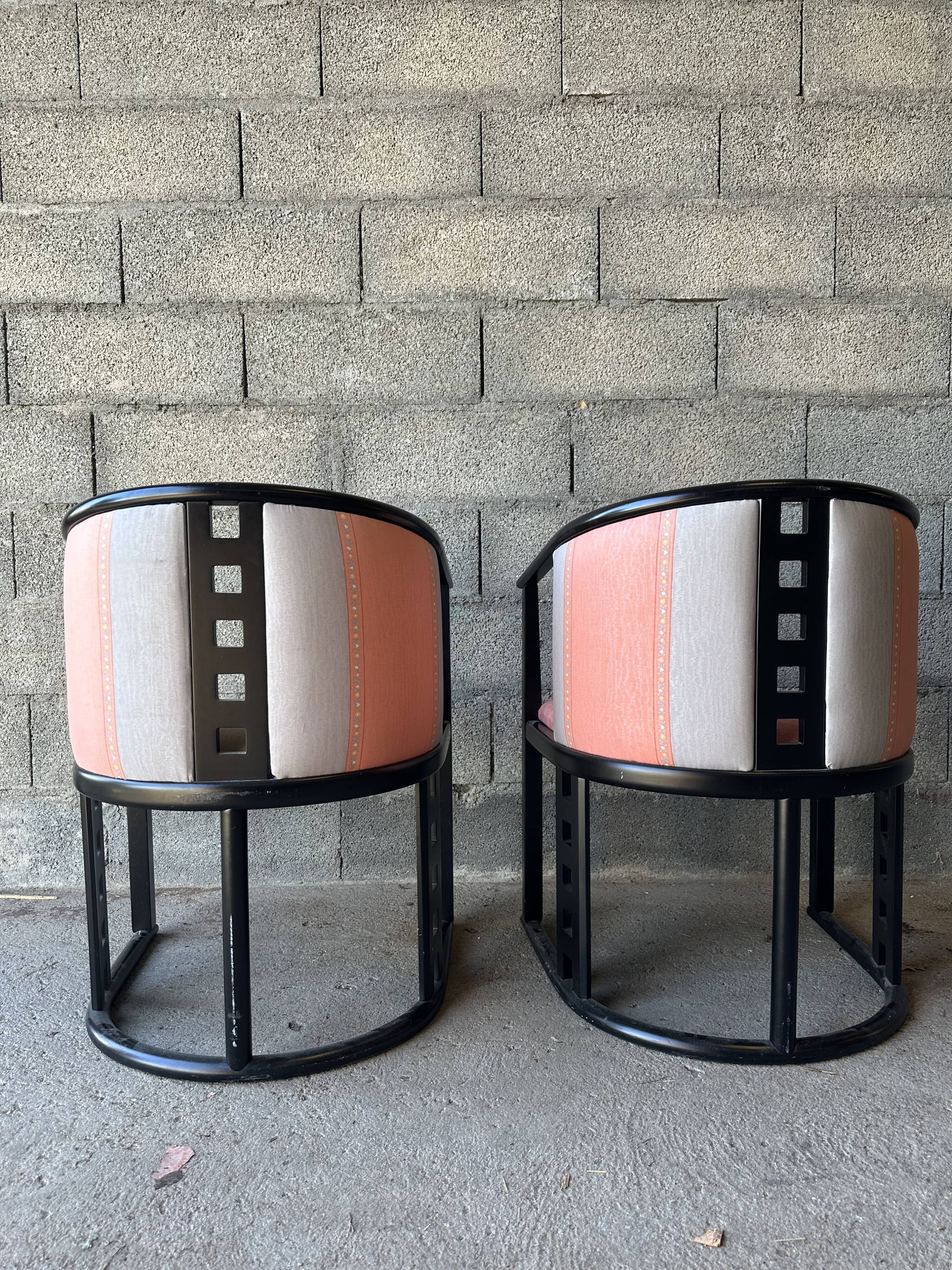 Pair of modernist armchairs
