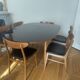 Butterfly leaf dining table, Lubke Vintage 1950s
