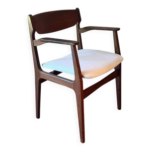 Fauteuil scandinave en - velours