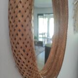 Wicker mirror