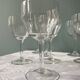 Série de 9 verres à pied gravés, vers 1950