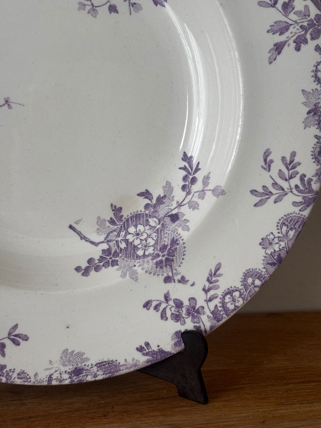 Sublime hollow plate Terre de Fer Longwy Hanoi