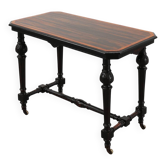 Table d'appoint anglaise avec incrustations en bois par John Taylor & Sons, XIXe siècle