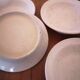 Lot de 4 Assiettes creuses en grès moucheté