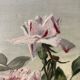 Oil on canvas with vintage roses