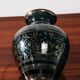 Vaso In Vetro E Argento Overlay American Art Decó 1940’s Design