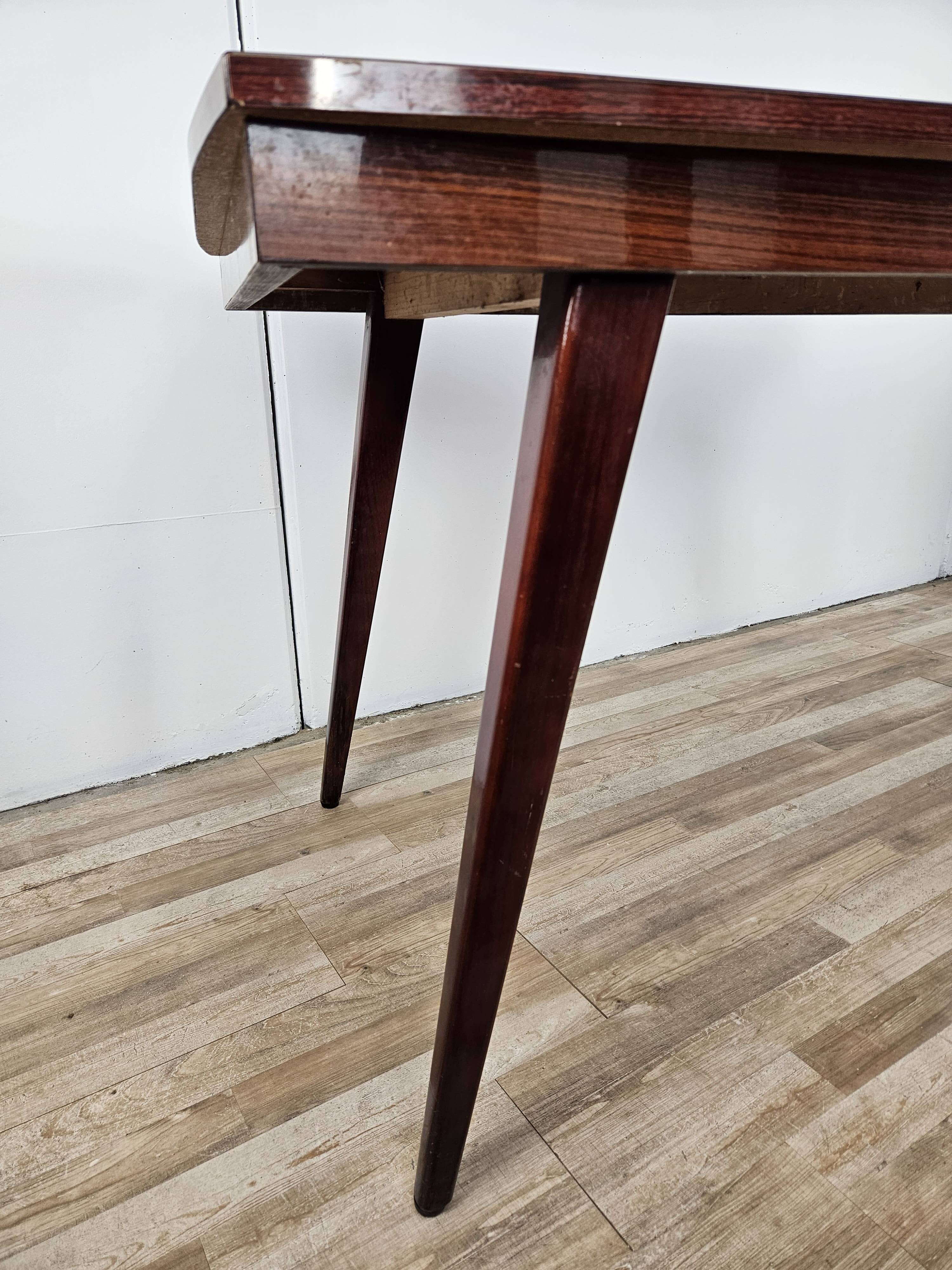 Mid Century table in rosewood laminate