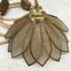 Flower walkman lamp in mother-of-pearl and brass