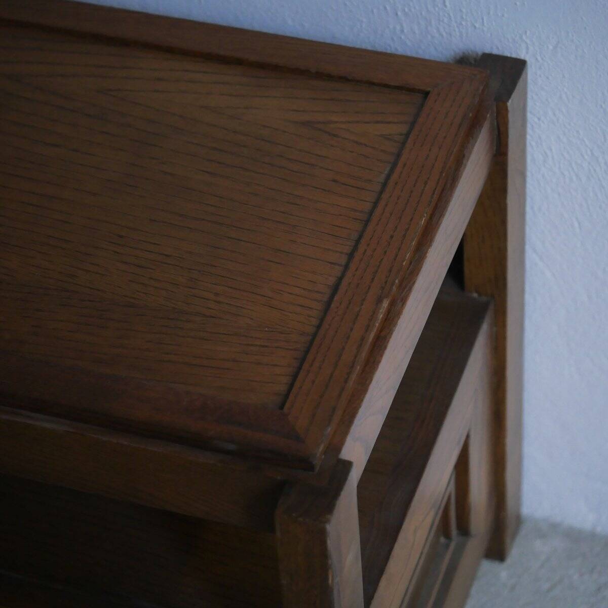 Low wooden cabinet with tray, 1965