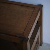 Low wooden cabinet with tray, 1965