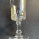 6 wine glasses – light cut crystal