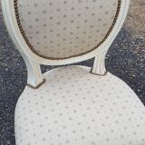 Pair of chairs medallion Louis XVl