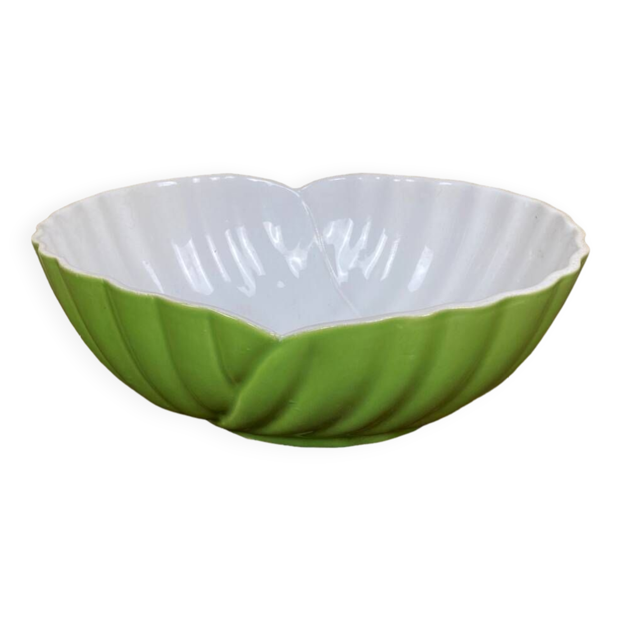 Art deco salad bowl 1960 apple green