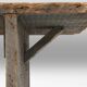 banc en bois gris, France vers 1890
