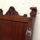 Pair of antique armchairs curules called Dagobert in carved wood