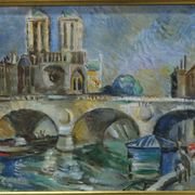 Jules Schyl (1893-1977), Swedish Modern Painting, 1960s, Oil on Canvas, Framed