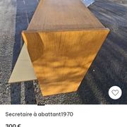 Secrétaire à abattant vintage 1970