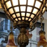 Beautiful 19th century Louis XVI style chandelier in gilded bronze