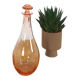 Carafe en verre rose vintage
