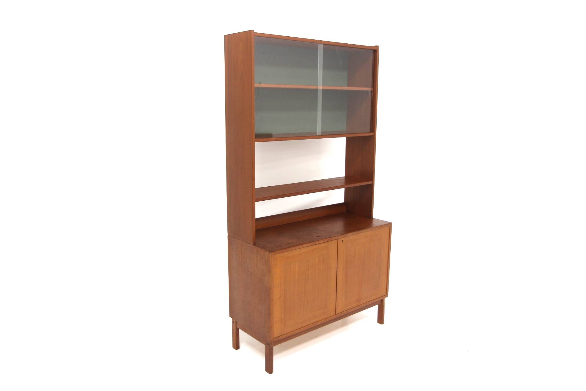 Scandinavian teak bookcase chest of drawers, Sweden, 1960