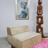 Vintage design seating element modular sofa COR trio