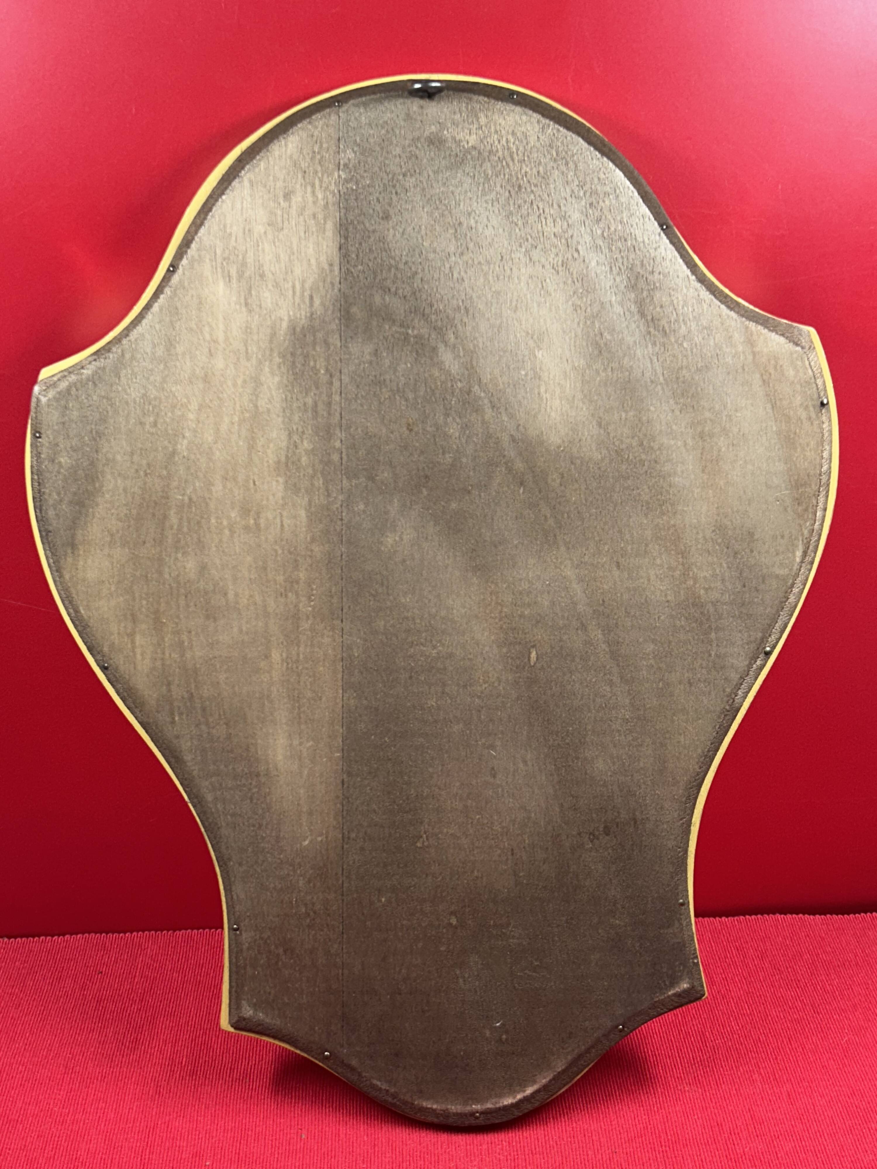 Mirror with a wavy shape, wood and gilded stucco